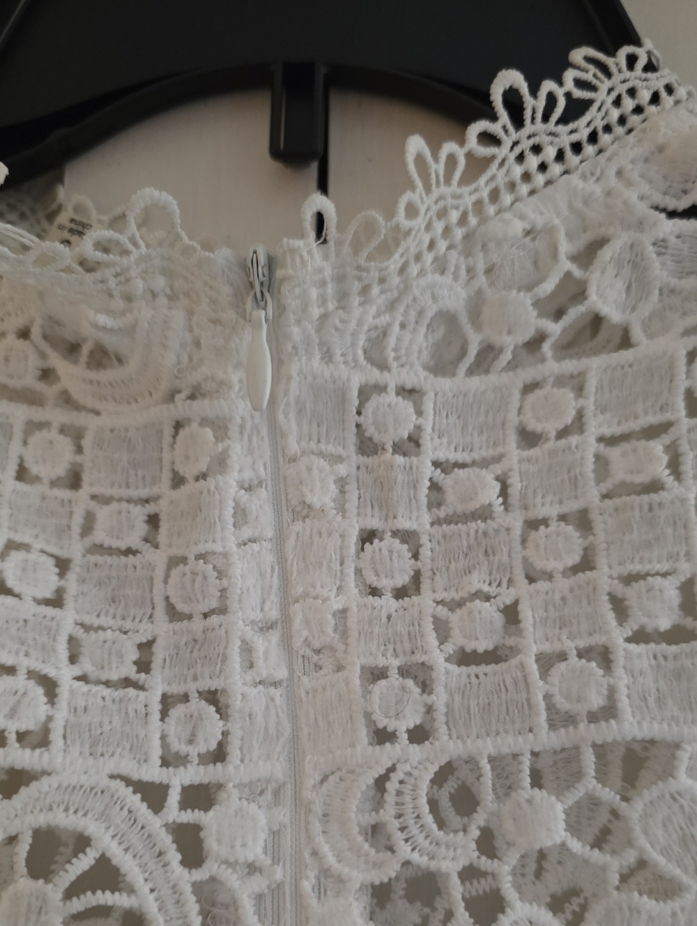 White Lace Sheath Dress - Classic Women's Dress - Picture 6 of 7